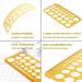 RZDEAL Circle Round Stencil Template Artist Design Drawing Tool (1mm to 37mm) Yellow - Buy Online on GoSupps.com