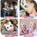 Kids Plush Sleep Mask 3-Pack - Colorful Rabbit Style Eye Cover for Girls - Buy Online on GoSupps.com
