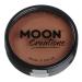 Moon Creations Pro Face & Body Makeup | Mid Brown | 36g | Professional Colour Paint Cake Pots for Face Painting | Face Paint For Kids Adults Fancy Dress Festivals Halloween