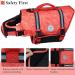 Vivaglory Ripstop Dog Rescue Vest - XL Red for Small Medium Dogs | Enhanced Buoyancy & Visibility | Ideal for Boating & Water Safety - Buy Online on GoSupps.com