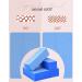Maryton Nail Buffer Blocks Fine Grit 180/240 - Professional Salon Quality 3 Way Blue Buffing Blocks for Nails (5 Count) - Ideal for Prepping Nails for Gel Polish and Acrylic Application - Buy Online on GoSupps.com