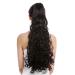 WIG ME UP - N440-V-2 hairpiece braid ponytail curls curly very long 60 cm black black-brown (2)