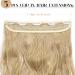 S-noilite Clip in Hair Extensions 24 Inch - Curly Wavy 5 Clip Hairpiece - Honey Blonde/Ash Blonde Mix - Buy Online on GoSupps.com