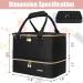 Covkev Nail Polish Organizer - Holds Lamp, 40 Bottles, Manicure Tools - Double-Layer Bag Case in Black - Buy Online on GoSupps.com