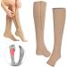 Shop Pair Compression Socks with Zipper - Elastic Open Toe for Walking & Sports | International Shipping Available - Buy Online on GoSupps.com