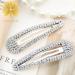 KANPRINCESS 3.1Inch Rhinestone Hair Clips Set - Silver Hair Barrettes for Women & Girls | Bridal & Prom Hair Accessories - Buy Online on GoSupps.com