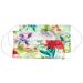 BAF Community Masks 2 Series Pack Set Unisex makeshift mask Wendbar Mundsprung Mask or nose protection turning mask with motif cotton bci washable 1 piece (2 Pack) FlowerPower-15