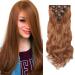 Cybelleza clip in extensions hair extension hair part like real hair 8 tresse cheap hair sealing hair seal synthetic hair (light auburn)
