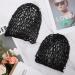 2 Black Mesh Hair Nets - Soft Rayon Knit Snood Hat for Women & Girls - Large Hair Cover Accessory - Buy Online on GoSupps.com