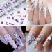 Rhinestones 12 Style Nail Art Rhinestones Glass Crystal AB Rhinestones Flat Back Nails Rhinestones Set with Pick Up Tweezers for Nails Face Clothing Craft 120 Pieces - Buy Online on GoSupps.com