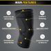 Cambivo Knee Brace for Men & Women - Sports Knee Support for Running Hiking & Volleyball - Relief from Meniscus Tear ACL Injury & Arthritis - Black/Black - Buy Online on GoSupps.com