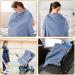 Blue Nursing Cover & Scarf for On-the-Go Moms | 75x95 CM Nursing Apron - Buy Online on GoSupps.com