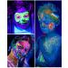 Buy Creamify 7-Piece Neon UV Body Painting Colors Set - Washable Face Paint & Glitter for Kids Parties - Glow in the Dark Makeup Pencils - Buy Online on GoSupps.com