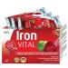 Iron VITAL Liquid Supplement For Increased Iron Needs. Vegan Formula 20 sachets 10 ml each Made in Germany