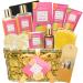 Spa Gift Baskets for Women  Citrus & Pink Grapefruit Scent Spa Gift  16 Pcs Self Care Kit Gifts Including Bubble Bath  Massage Oil  Bath Salt  Bath Bombs & Luxury Birthday Gifts for Women