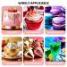 Edible Glitter Set - Red & Pink Powder for Drinks Cakes & Desserts (2x4g) | Tasteless Glitter for Cocktails Champagne & Chocolates - Buy Online on GoSupps.com