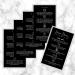 Brow Henna Aftercare Cards | 2x3.5 Business Card Size | Brow Artist Supplies | Henna Brow Care Tips | Black and White Design - Buy Online on GoSupps.com