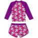 Girls Long Sleeve Swimming Costume Set | UPF 50+ Protection | 7-8 Years | Purple Unicorn - Buy Online on GoSupps.com