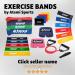 Resistance Bands Set of 5 | Exercise Bands for Glutes Hips & Legs | Ideal for Home Workouts | Resistance Band Set for Men & Women - Buy Online on GoSupps.com