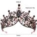Baroque Queen Crystal Wedding Crown - Black Costume Party Hair Accessory for Women and Girls - Buy Online on GoSupps.com