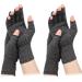 loraleo 2 Pairs Arthritis Compression Gloves Half Finger Gloves Joint Pressure Gloves Arthritis Symptoms Carpal Tunnel RSI Tendonitis Pain Relief Wrist Support Brace Gloves(L)