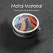 Colorful Mountains Portable Metal Pill Box Round Mini 3-Compartment for Small Pills | Travel Essential & Hinged Design - Buy Online on GoSupps.com