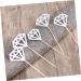 WOFASHPURET 50pcs Diamond Cake Decorations Cupcake Diamond Topper Glitter Wedding Cupcake Picks Fruits Toothpicks Wedding Decor Decorations for Home Wedding D cor Baby Birthday Cake Paper Cup Silver medium - Buy Online on GoSupps.com