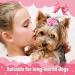40 Pieces Handmade Dog Bows | Cute Puppy Hair Accessories with Rubber Bands, Lace, Organza, Rhinestone & Pearls | Multicolor Grooming Bows - Buy Online on GoSupps.com