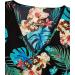 SheIn Women's Plus Size Tropical Print V Neck A Line Mini Dress - Blue/Black  Large Plus - Buy Online on GoSupps.com