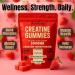AuraGen Labs Creatine Gummies 5g (5000mg) Sugar-Free Vegan Creatine Supplement for Men & Women 30-Day Supply for Muscle Strength Recovery & Cognitive Support Juicy Strawberry - Buy Online on GoSupps.com