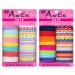AwEx Colorful Hair Ties for Girls with Fine Hair - 120 PCS  Small Multicolors and Multipatterns Assorted in Brights and Pastels - Great for Kids as Christmas Gifts 2.5 * 115 mm(No Metal Brights and Pastels)