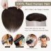 Elailite Men's Toupee V-Shape Hairline Hair Extension Real Human Hair Invisible Forehead Hairpiece Fringe Bang Replacement System (4 * 18cm) (#02 Dark Brown 6 Inch) 6 Inch FRINGE #02 Dark Brown - Buy Online on GoSupps.com