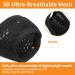 Yaodhaod XXL Black Dog Muzzle - Breathable Mesh for Safe Eating Biting & Chewing Prevention - International Shipping - Buy Online on GoSupps.com