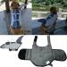 Adjustable XL Gray Dog Life Vest | Pet Swimming Suit & Aqua-Top | Safe and Stylish Dog Swimming Vest - Buy Online on GoSupps.com