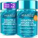 MAREE Hair Serum for Frizzy and Damaged Hair 2 pack - Keratin Styling & Moisturizing Oil Capsules with Avocado, Jojoba & Argan Oil - Leave-in Anti Frizz Hair Serum Vitamins A, E & B5 6.4 Fl Oz (Pack of 1)