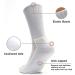 MONFOOT Solid White Crew Socks 8 Pack - Men's and Women's Athletic Cushioned Socks (Medium) - Buy Online on GoSupps.com