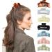 Hair Claw Clips Strong Hold 4 Rectangular Hairpins and 4 Strong Hold 4 inch Large Barrette Clamps for Thick Thin Fine Long Hair - Buy Online on GoSupps.com