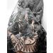 Old DIrd African Lace Fabric Embroidered French Lace with Sequins - 5 Yards for Wedding - Black 1 - Buy Online on GoSupps.com