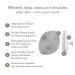 Geske SmartAppGuided 4-in-1 Facial Brush | Silicone Cleaning Device for Professional Skin Care | Soft Handle | International Shipping Available - Buy Online on GoSupps.com