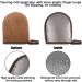 Dacitiery Self Tanning Mitt Set 3 in 1 Tan Mitt Applicator Self Tanning Mitt Applicator Reusable Tanning Glove for Self Tan for Mit Back Applicator Brown - Buy Online on GoSupps.com