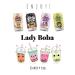 (Pack of 4) Lady Boba Assorted Milk Bubble Tea with Boba Pearls in a Can (10.7oz/can) + Saltation Thank You Card - Ready To Drink Beverage - Buy Online on GoSupps.com