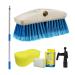 STAR BRITE Boaters Combo Set - Boat Brush, Boat Hook, Telescoping Handle, Boat Scuff Eraser 2 Pack & Giant Sponge Blue, Medium