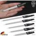 Three Swords Sapphire Nail Files Set 5+1 - Premium Quality German Manicure & Pedicure Kit | 5 Sizes + 3-Way Nail Polisher - Buy Online on GoSupps.com