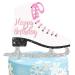 umoni Ice Skating Cake Topper Glitter Ice Skating Lover Birthday Cake Decoration Figure Skating Themed Birthday Party Decorations for Winter Wonderland Birthday Party Ice Skating Party Favors