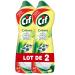 CIF Lemon Multi Surface Cleansing Scouring Cream 750ml (Pack of 2)