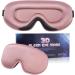 Soft & Breathable 3D Silk Sleep Mask for Women | Adjustable Eye Mask for Side Sleepers - Ros gold - Buy Online on GoSupps.com