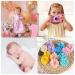 Viky 6-Piece Baby Hair Band Set | Floral Elastic Headbands for Girls | Rhinestone Baby Accessories for Newborns | Perfect for Baptism Weddings & Family Photos - Buy Online on GoSupps.com