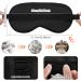 Stars Silk Sleep Mask - Black Starry Sky Eye Cover with Adjustable Strap & Earplugs | Soft Lightweight Blackout Sleeping Aid for Men & Women - Buy Online on GoSupps.com