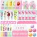 55PCS Spa Skincare Set for Kids Spa Party Favors Supplies For Teens 10-12 Galentines Gifts Valentines Day Gift Small Gifts Bulk Gift For Girls Ages 8-12 55Pcs-Pink