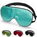 Quietstore Sleep Mask Silk Sleep Mask for Women and Men Sleep Eye Mask with Adjustable Non-Slip Strap Comfort and Soft Cooling Sleep Mask Light Blocking Black Red Turquoise Green. (Turquoise)
